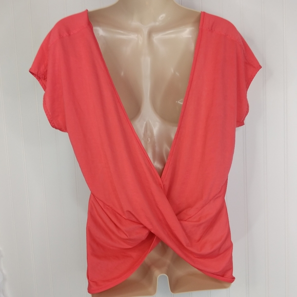ZELLA Open Twist Back Coral Athletic Top Sz S - Picture 8 of 10